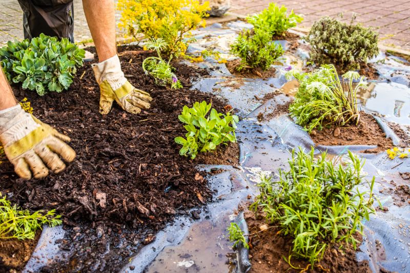 Cedar Mulch Installation in Ventura County, CA